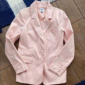 CAbi Pale Pink Blazer Structured Suit Jacket